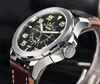 Atsitiktinis Mechaninė Žiūrėti Parnis 44mm Naujausias GMT Automatinis laikrodis atsparus Vandeniui Mechaninė Riešo Žiūrėti Montre Homme 