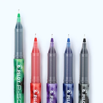 6Pcs Pilotas gelio rašiklis BL-P500 adata pen patarimas 0,5 mm, didelės talpos studentų raštu verslo, biuro parašu, vandens pagrindo, pen