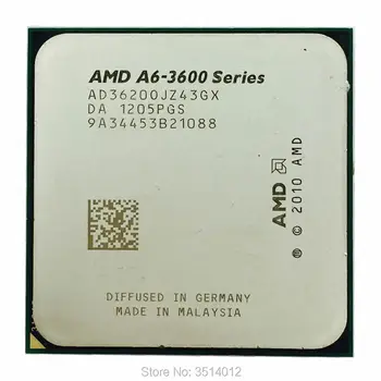 AMD A6-Series A6-3620 A6 3620 2.5 GHz Triple-Core CPU Procesorius AD3620OJZ43GX Socket FM1