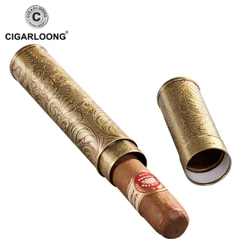 CIGARLOONG Cigarų Vamzdis Cigarų Drėkina Vamzdis Kelionės Nešiojamų vieną Filialą uždaromos didelio skersmens dovanų dėžutė pakuotės CH-0017