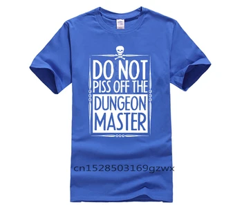 Medvilnės Viršuje vyriški marškinėliai nereikia Myžti Išjungti Dungeon Master D D Vasaros T Shirt Mens