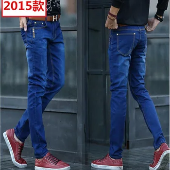 Naujas FashionMen ' s Džinsai Šviesos Plonas Mados Ženklo Džinsus Didelius pardavimus Pavasario Vasaros Džinsų Mados Slim Jeans vyriškos kelnės
