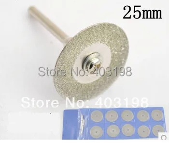 Nemokamas pristatymas 10vnt/set ,25mm Deimantų Šlifavimo Gabalas Dremel Priedai Rotaciniai įrankiai