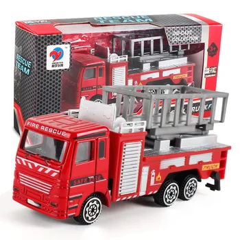 Lieti Inžinerijos Žaislas Kasybos Automobilių, Sunkvežimių Vaikų Gimtadienio Dovana Priešgaisrinės Gelbėjimo Pateikti Žaislai childrenToy Transporto priemonių Fire Truck