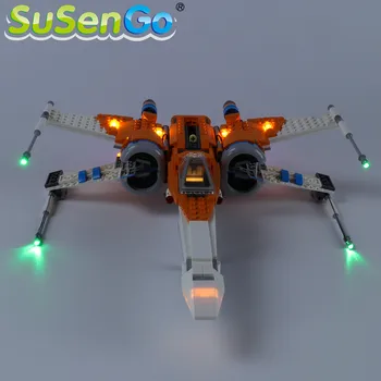 SuSenGo LED Šviesos rinkinys 75273 Star Karo Poe Dameron s X-wing Fighter