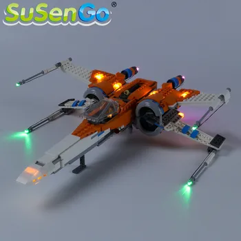 SuSenGo LED Šviesos rinkinys 75273 Star Karo Poe Dameron s X-wing Fighter