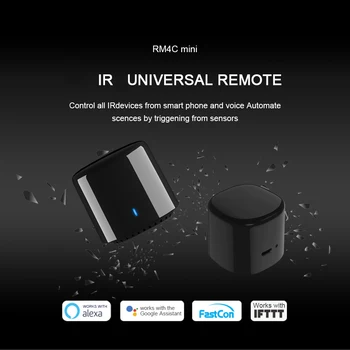 BroadLink Smart Home RM4 mini Con RM4C mini Universal WiFi IR Nuotolinis Valdiklis Suderinamas Alexa 