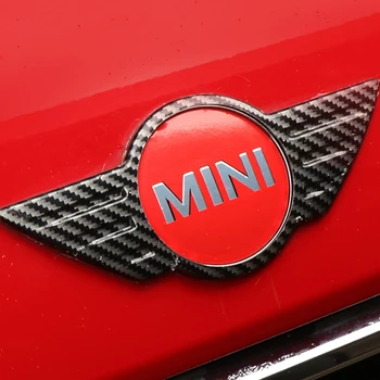 Automobilio Logotipas Ženklelis Lipdukas Priekinis variklio Dangtis, Galinis Dangtis bagažo skyriaus Uodega Emblema Liejimo Mini Cooper r55 toksiškas gyvūnijai R56 R60 F54 F55 F56 F60 Priedai