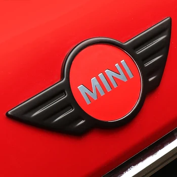 Automobilio Logotipas Ženklelis Lipdukas Priekinis variklio Dangtis, Galinis Dangtis bagažo skyriaus Uodega Emblema Liejimo Mini Cooper r55 toksiškas gyvūnijai R56 R60 F54 F55 F56 F60 Priedai