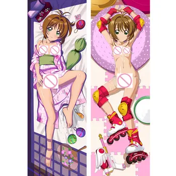 Anime Kortelės Gūstītājs Sakuraes pagalvių užvalkalus Dakimakura atveju CCS Sexy girls 3D dvipusis Patalynės Kūno Hugging užvalkalas CS04