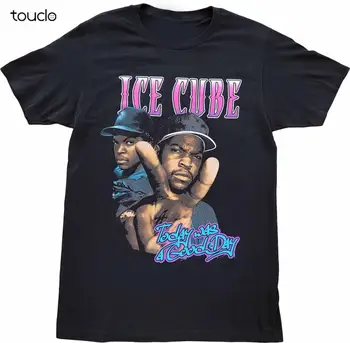 Naujas Vyrų Ledo Kubelių Šiandien Buvo Gera Diena, Juoda Vintage Hip-Hop Rap Marškinėliai Tee