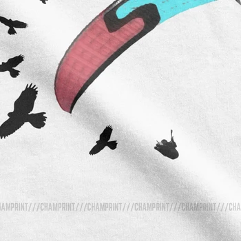 Žmogaus Parasparnių Su Suopis T-Shirt Paraglider T-Shirt Naujovė Trumpas Rankovėmis Drabužius, Išgrynintas Medvilnės Gimtadienio Dovana Marškinėliai