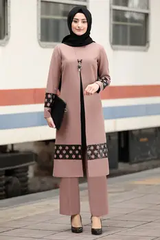 Suknelė, Hijab Kaftan Abaja Nustatyti Moterų Caftan Turkija Dubajaus Mados Islamą, Drabužiai, Suknelės, Pagamintas Turkijoje