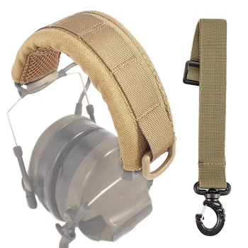 Lauko Modulinės Rankų įrangą Padengti Molle Lankelis Bendrosios Taktinės Earmuffs Mikrofonas, Medžioklės Reikmenys, Ausinių Dangtis