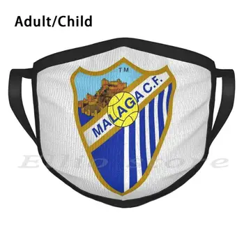 Malaga Ispanijos Futbolo Plaunamas Filtras Kaukė Šiltas Šalikas Kaukė Malaga Ispanijos Futbolo Futbolo Ispanijos Futbolo
