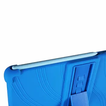 Atsparus smūgiams Silicio Atramą Case Cover for Samsung Galaxy Tab S6 Lite 10.4 SM P610 P615 Tablet Apsauginį kiautą + plėvelė Dovanų