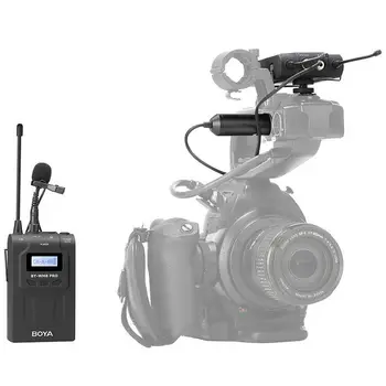 BOYA BY-WM8 Pro K1 UHF Bevielio Mikrofono Sistema, 48 Kanalo 100m Diapazonas LCD Ekranas, skirtas DSLR kamera Kamera ENG EFP Kino Vlog
