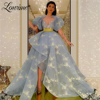 Mėlyna Prom Dresses 2020 M. Saudo Arabija Oficialų Suknelė Vakare Chalatai Striukė Su Abendkleider Vestuvės Dress Chalatas De Soiree