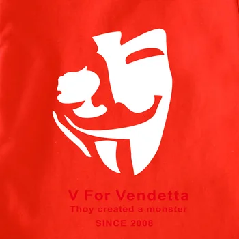 V for Vendetta T-Shirt Anonimas Guy Fawkes Kaukė vaikams teens Medvilnės T Shirts Derliaus Viršūnes Tees Tshirts 6 8 10 12 14Y