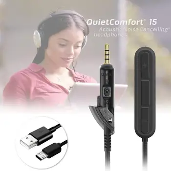 Bluetooth 5.0 QC15 QC2 Stereo Audio Adapteris Belaidis Muzikos Imtuvas Bose QC15 QC2 QuietComfort 15 2 Ausines,