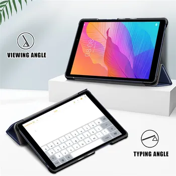 2020 nauja Huawei MatePad T8 Padengti Kobe2-L03 KOB2-L09 Funda Tablet Slim Magnetinio Sulankstomas Stovas Shell 
