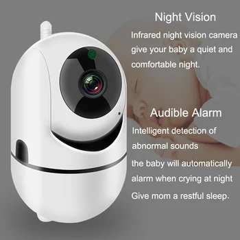 1080P IP Kameros ycc365 APP Automatinio sekimo Home Security Patalpų Stebėjimo kamerų sistemos VAIZDO Belaidė Kamera, WiFi Kūdikio stebėjimo