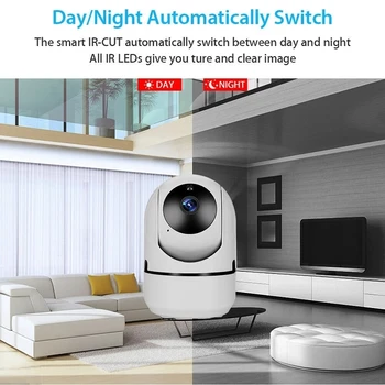 1080P IP Kameros ycc365 APP Automatinio sekimo Home Security Patalpų Stebėjimo kamerų sistemos VAIZDO Belaidė Kamera, WiFi Kūdikio stebėjimo