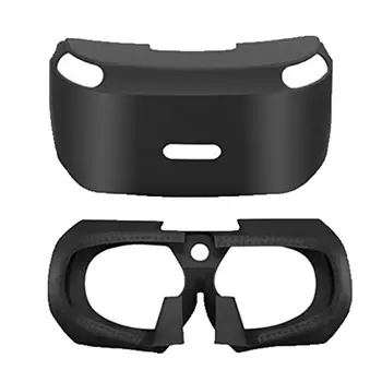 Už PS4 VR 3D Stiklo Apsaugos Atveju PSVR Vidinio Akių Kaukė + Išorinės Akių Kaukė Silikono Mova PS VR Šviesos Skydas Apsaugos Atveju