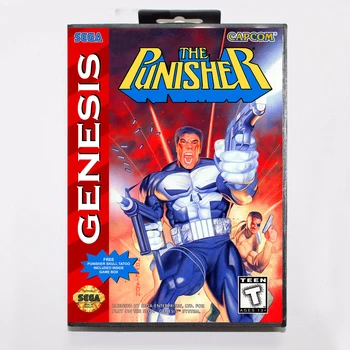 The Punisher Žaidimas Kasetė 16 bitų MD Žaidimo Kortelės Su Mažmeninės Langelyje Sega Mega Drive Genesis