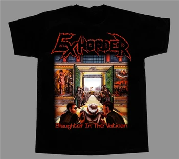Exhorder Skerdimo Vatikano Naujas Trumpas Long Sleeve Black T-Shirt 27 30 40 50-ojo Gimtadienio Marškinėliai