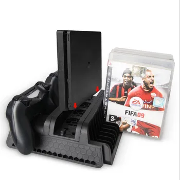 PS4/PS4 Slim/PS4 PRO Vertikalus Stovas su Aušinimo Ventiliatoriaus Aušintuvas Dual Controller Įkroviklio Įkrovimo Stotis 