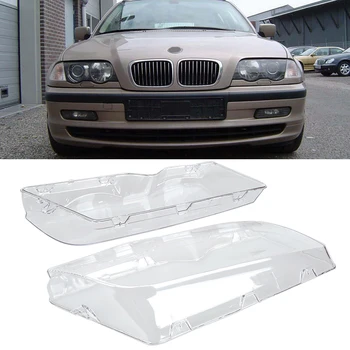 Naujas 1PCS Kairėje ir Dešinėje priekinis žibintas Žibintai Aišku, Lęšiai, Lęšių Aišku, Padengti Kupė Kabrioletas BMW E46 3 Serijos 1998-2001 m.