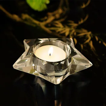 Europos Kristalų Žvakių Laikiklis Stiklo Žvakidė Baras Šalis Vestuvių Namų Dekoro Papuošalai Kalėdų Statulėlės Dovanos Tealight Turėtojas
