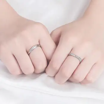 LEKANI 925 sterlingas sidabro naujų papuošalų mados moteris atidarymo žiedas jubiliejų, vestuvių, jubiliejų, vestuvių, sužadėtuvių pora žiedas