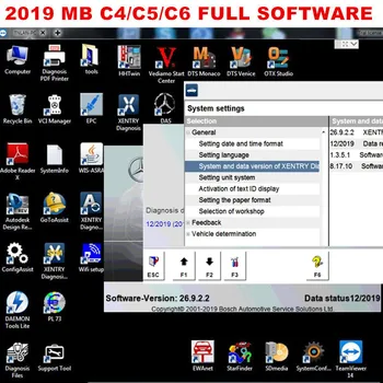 2019.12 MB STAR SD C4, C5, pilnas programinės įrangos su 500GB HDD/SSD Paramos online/offline programavimo režimo Kūrėjas, gali būti nukopijuoti