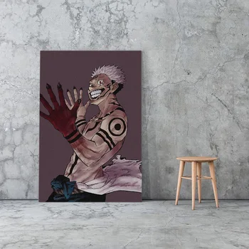 Džiudžiutsu Kaisen Sukuna anime drobės tapybos dekoro sienos menas nuotraukas miegamasis tyrimas namo kambarį apdaila spaudinių plakatas