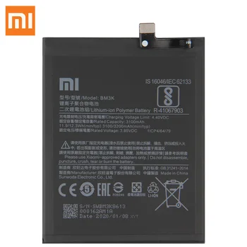 XaioMi Naujas Originalus Bateriją BM3K už Xiaomi Mi Sumaišykite 3 Mix3 Autentišku Telefono Baterija, 3200mAh
