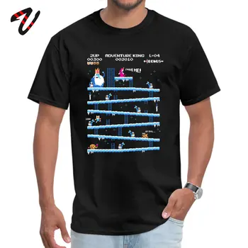 Gamer T-shirt Nuotykių Kong Vyrų Marškinėlius Nuotykių 8-bitų Pikselių Stiliaus Streetwear O-kaklo Medvilnės Vasaros Marškinėliai Dropshipping