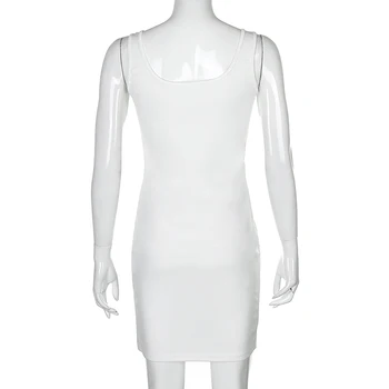 HEYounGIRL Ruched Rankovių Seksuali Suknelė Moterims Vasaros Juoda Balta Bodycon Mini Suknelės Ponios Atsitiktinis Pagrindinio Trumpą Suknelę Korėjos