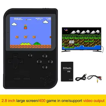 3 Colių LCD Retro Nešiojamas Mini Nešiojamą Žaidimų Konsolę 8-Bitų įmontuota 400 Žaidimai Vaikams Spalva Žaidėjas
