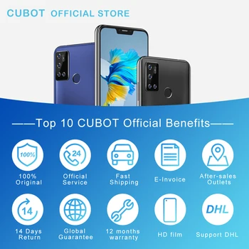 Cubot C20 Išmaniojo telefono NFC 12MP Quad AI Kamera 4GB+64GB Mobiliuosius Telefonus 4G LTE Celular 6.18 Colių FHD+ 4200mAh 