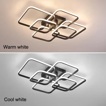 NEO Spindesį Stačiakampio Akrilo Aliuminio Modernios Led lubų šviesos gyvenimo kambario, miegamasis AC85-265V Baltos Lubos Lempos Šviestuvai