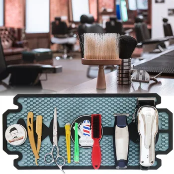 Barbershop Salonas Kirpyklų Įrankiai, Trinkelėmis, priešslydžio sistema Silikono Atsispirti Šilumos Kirpykla Kirpykla Kilimėlis Plaukų Clipper Akmenslydis Lygintuvai