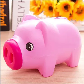 Spalvinga Piggy Pinigų Banko Langelį Hamm Rožinė Žalia Mėlyna Piggy Bank Pinigų Taupymo Dėžutė Moneybox Dovanos Vaikams