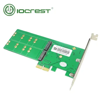 IOCREST PCI Express 4 x NGFF M. 2 B klavišą adapterio kortelės palaikymas 2280, 2260, 2242 ir 2230 dydis Marvell 88se9235 lustų rinkinys
