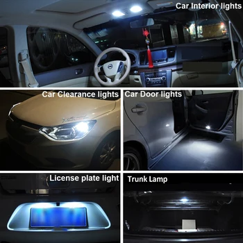 10vnt T10 W5W LED Lemputė Canbus Automobilio Salono Skaitymo Žibintai Mazda 3 6 CX-5 323 5 CX5 2 626 Spoileriai MX5 CX 5 GH CX-7 GG CX3