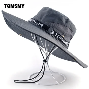 TQMSMY Kamufliažas skrybėlę vyrai Lauko Žvejybos bžūp Platus Kraštų Anti-UV kepurės moterims saulės skrybėlės Vasaros Greitas sausų akių skrybėlę gorro kaulų