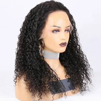13x4x1 nėriniai priekiniai perukas afro keistą garbanotas žmogaus plaukų perukas T Dalis, nėriniai priekiniai perukas Brazilijos nėriniai priekiniai žmogaus plaukų perukai juoda moterų