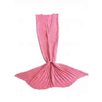 Rožinė-Undinė antklodė vaikas antklodė formos Undinėlės uodega
