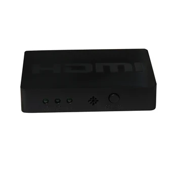 2018 Naujas Mini HDMI Switcher 3 Port Hub Langelį Automatinis Jungiklis 3 In 1 Out Switcher 3D 1080p HD 1.4 Su Nuotolinio valdymo pultelis